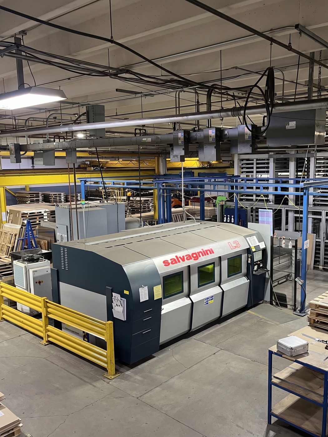 Salvagnini panel bending cell on the Atlas Manufacturing production floor